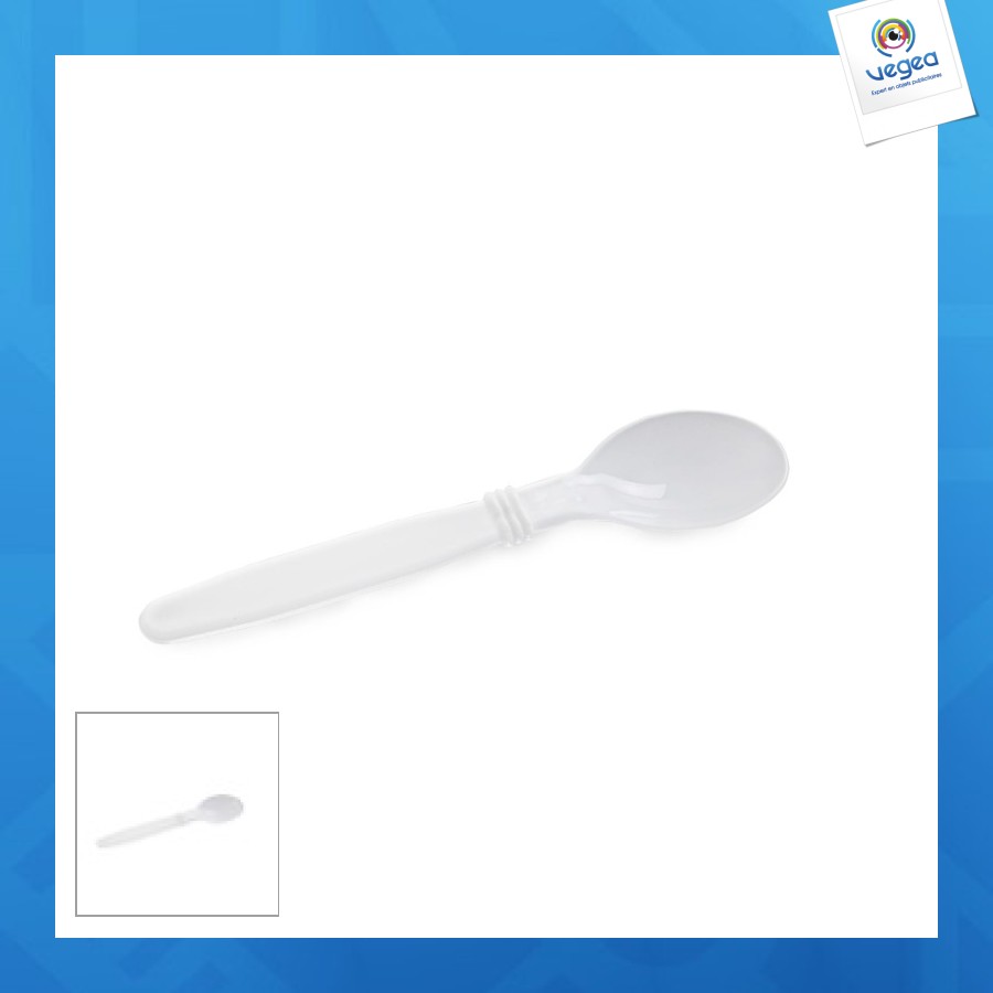 Reusable translucent spoon in pp polypropylene