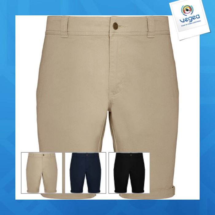 Ringo - bermuda shorts with hem and safety stitching