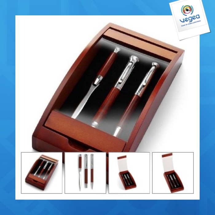 Rollerblade, ballpoint pen and letter opener set