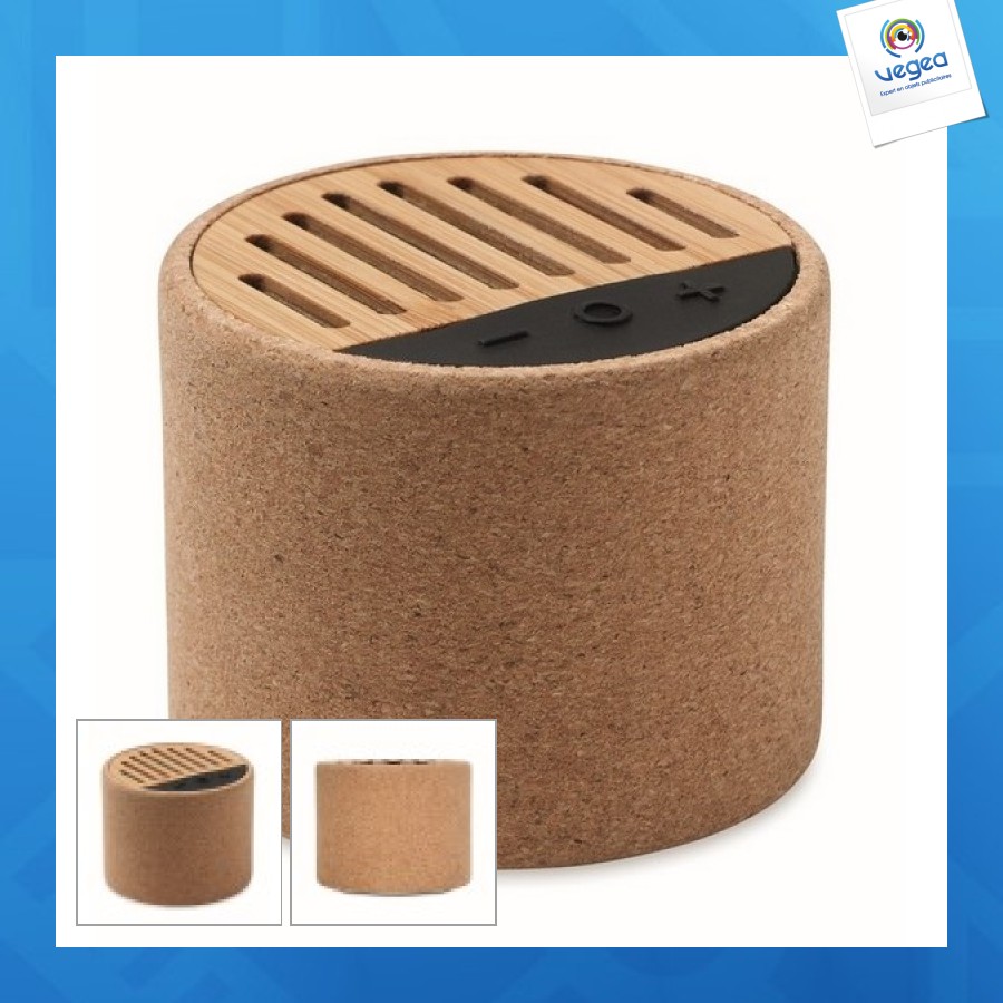 Round round cork wireless speaker
