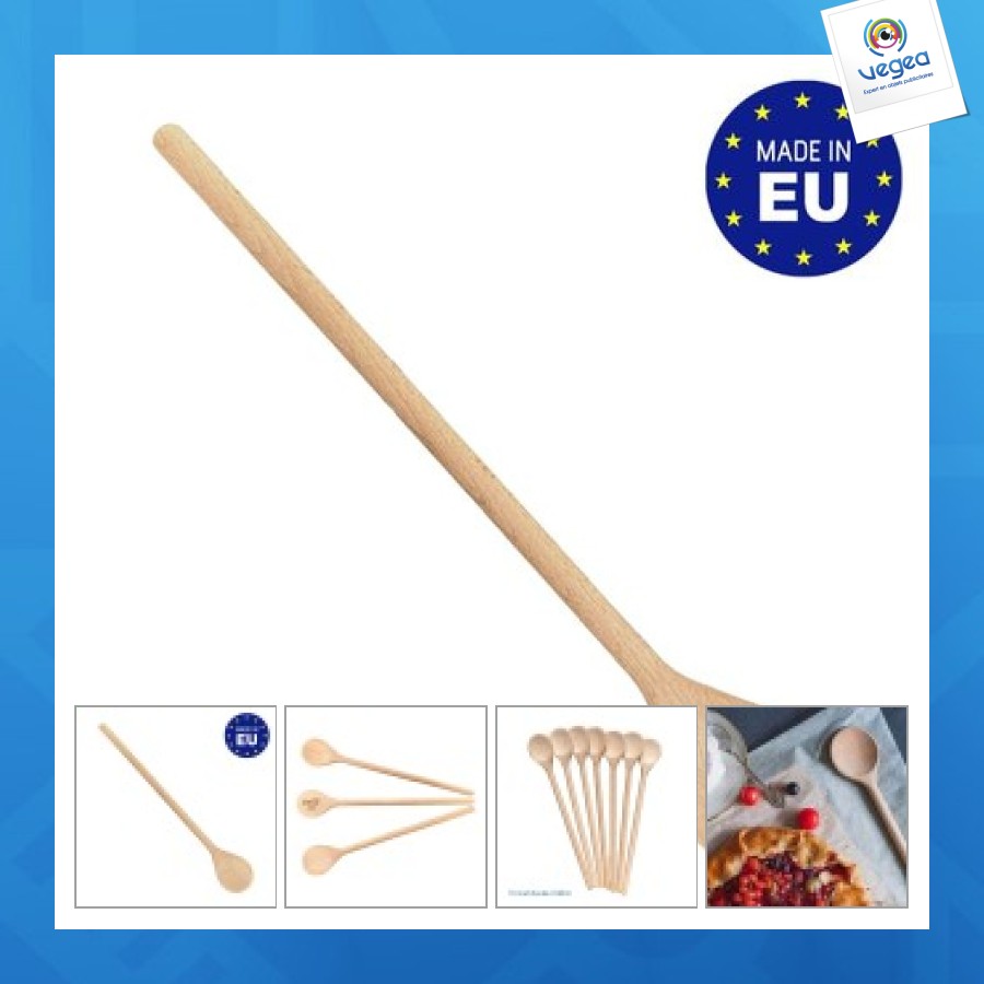 Round wooden spoon