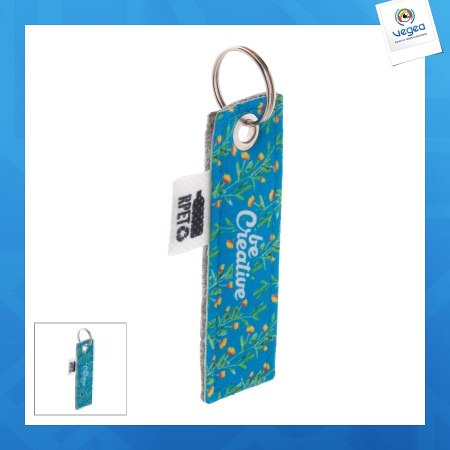 Rpet flame key ring