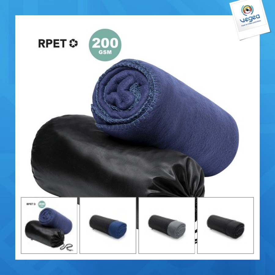 Rpet recycled fleece blanket