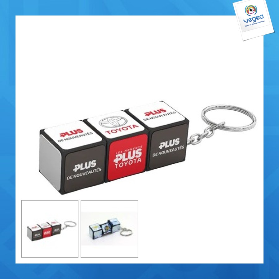 Rubik's cube porte clé 3 blocks
