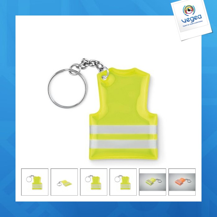 Safety vest key ring