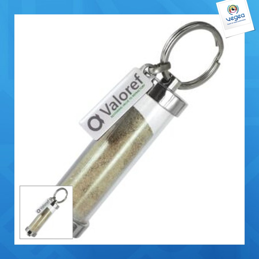 Salsa key ring pvc tube