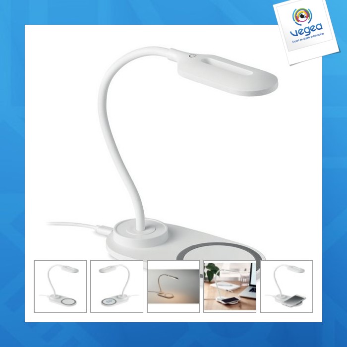 Saturn desk lamp and charger