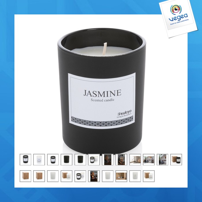Scented candle in a ukiyo glass
