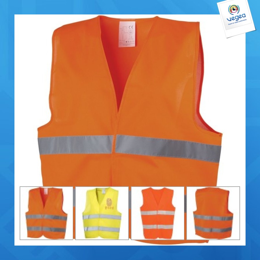 See-me safety waistcoat for professional use