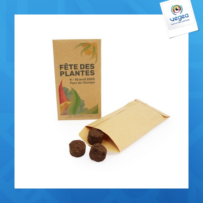 Seed pucks in a bag Seed pucks in a bag