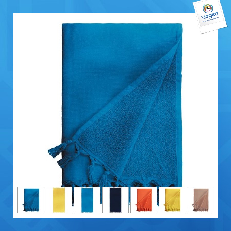 Serviette 80x160cm 1 face lisse 1 face éponge