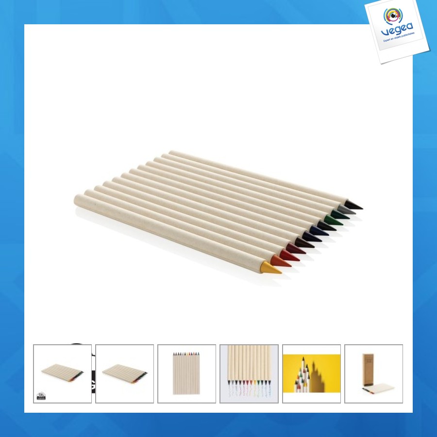 Set de 12 crayons de couleur grs infinity micki
