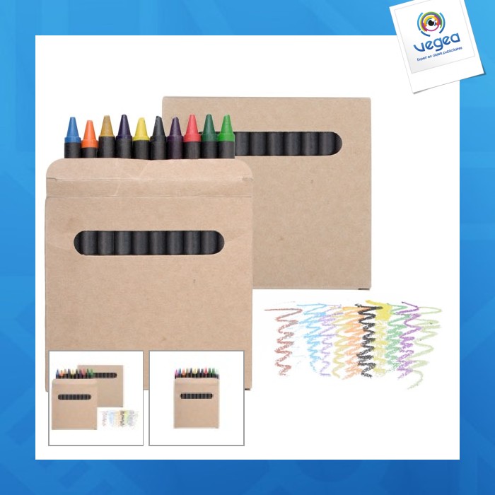 Set of 12 coloured pastels