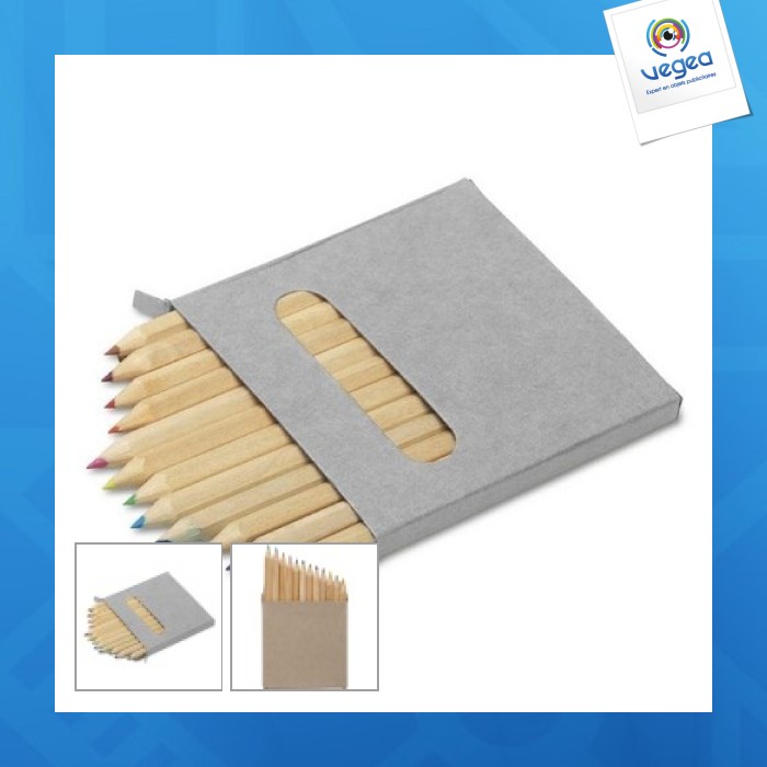Set of 12 coloured pencils