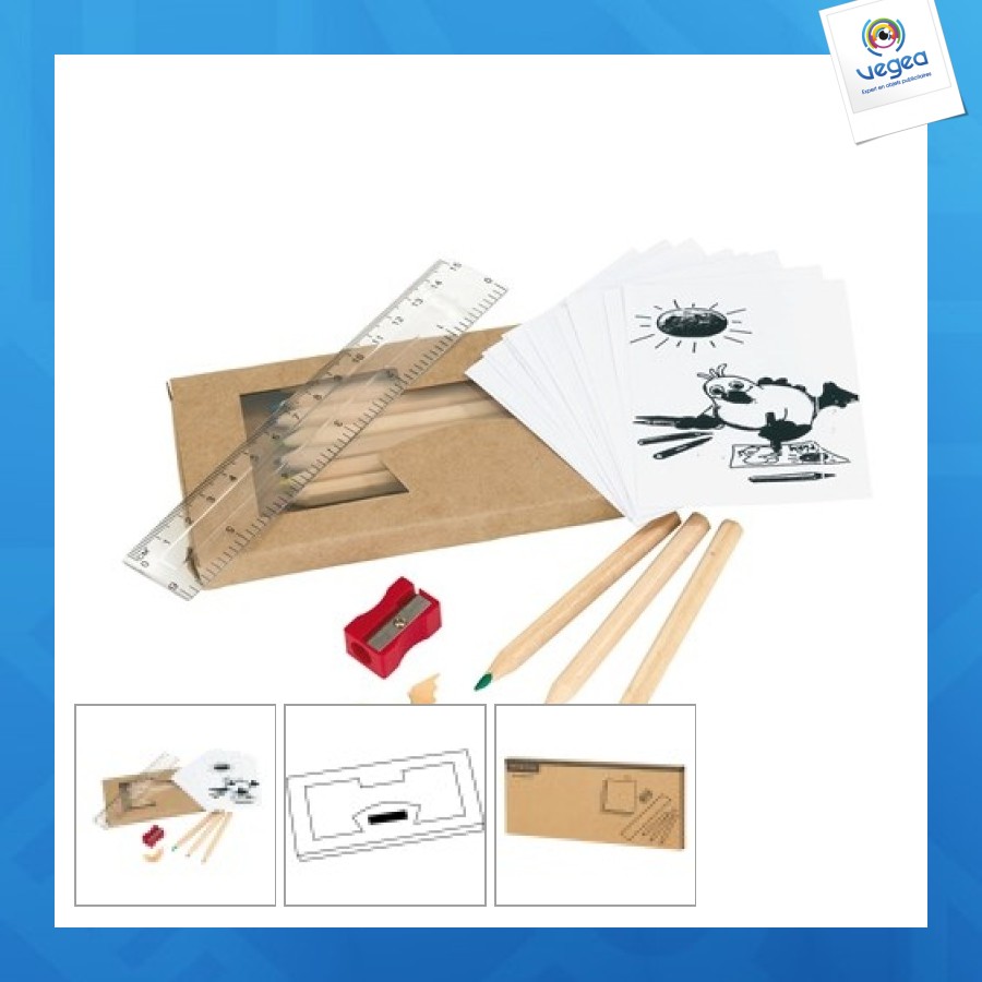 Set of coloured pencils