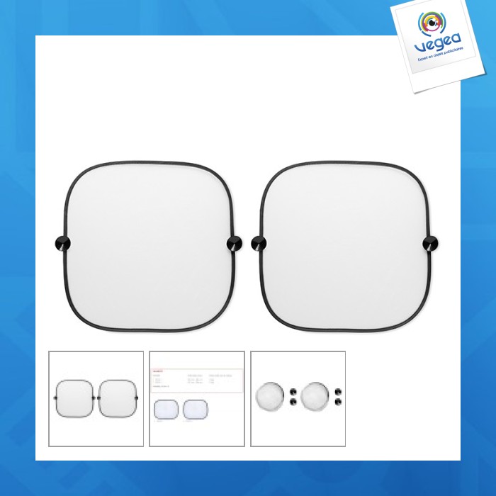 Set of two sun visors