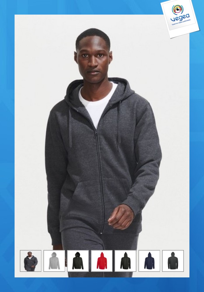 Seven hooded zip jacket