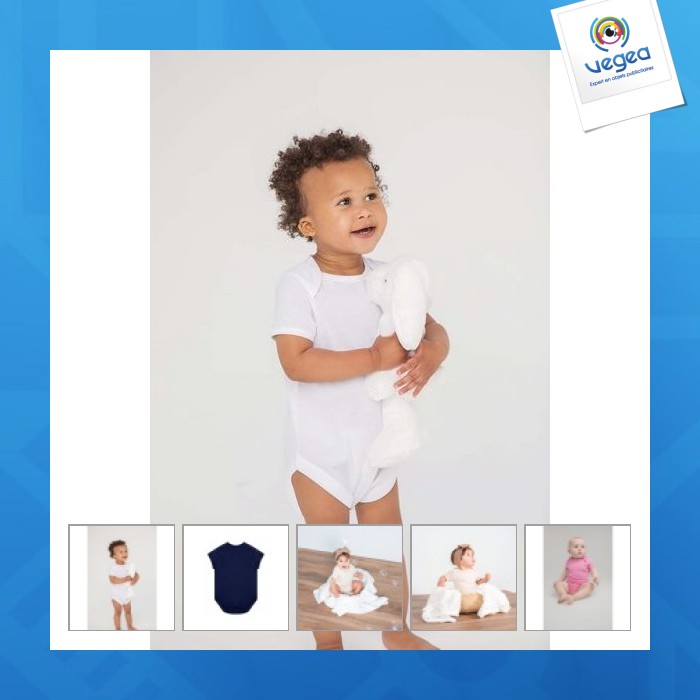 Short-sleeved bodysuit organic cotton - larkwood