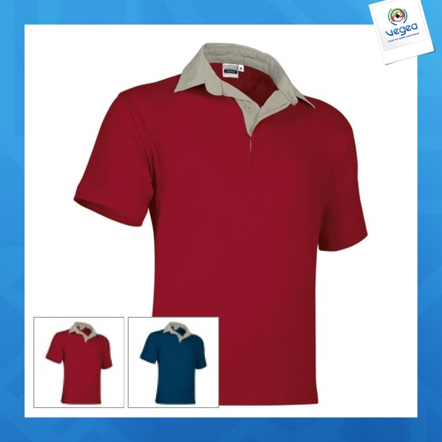 Short-sleeved rugby polo shirt