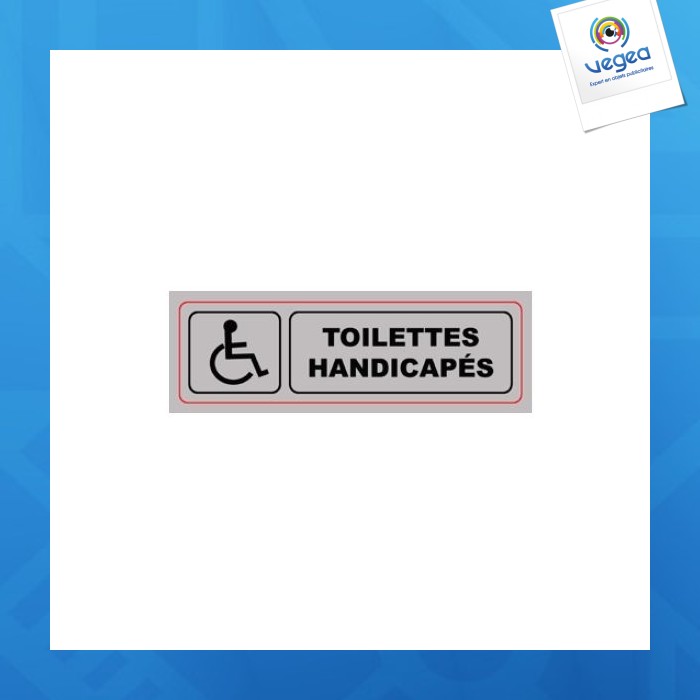 Signa plexiglas 170x50 mm disabled toilets (s.34)