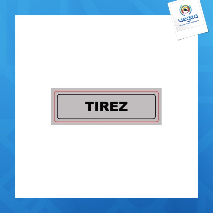 Signa plexiglas 170x50 mm tirez (s.28)