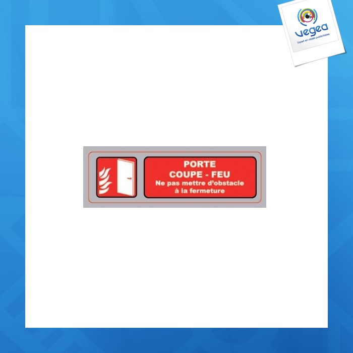 Signa plexiglas plate 170x50 mm obstacle cutter (s.40)