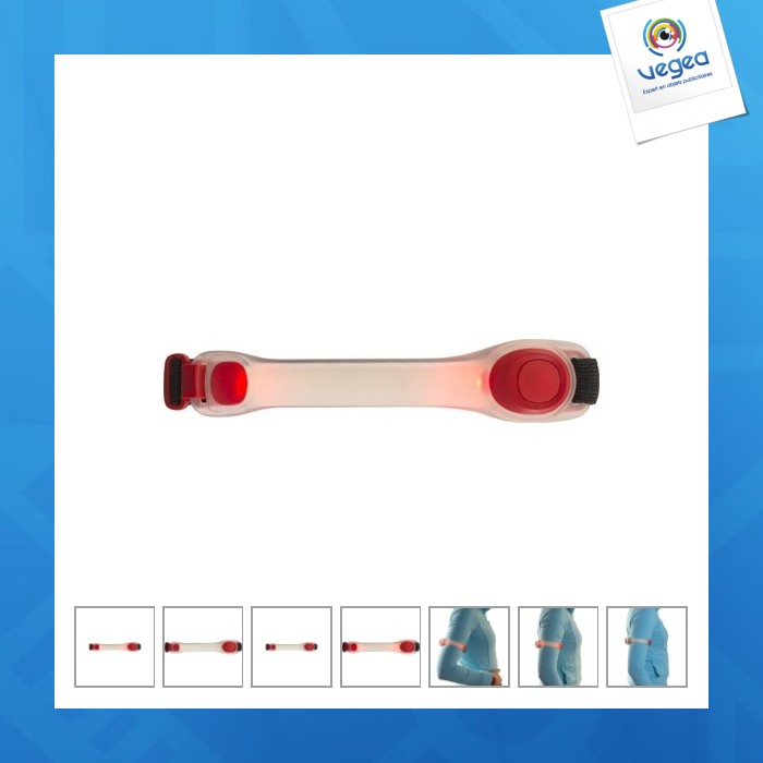 Silicone cuff with 2 leds