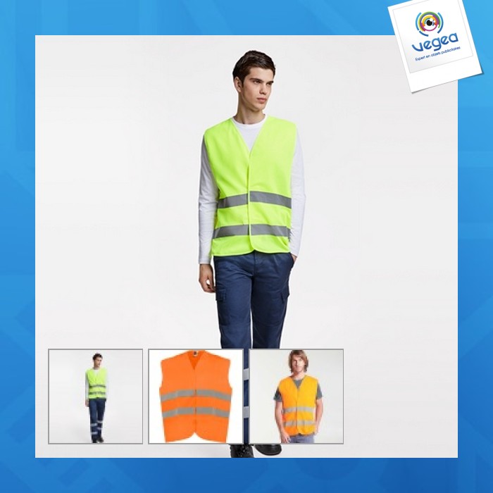 Sirio - fluorescent safety waistcoat, high visibility