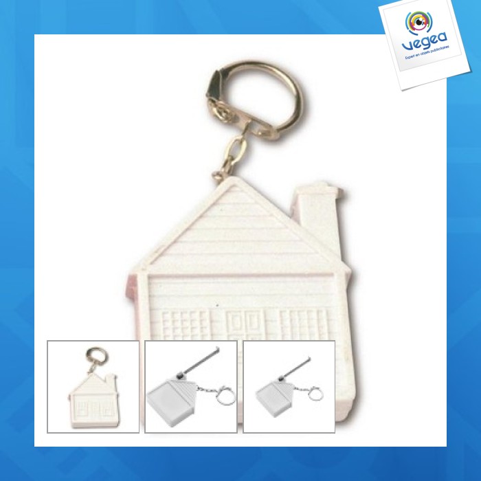 Six-foot tape measure keychain...