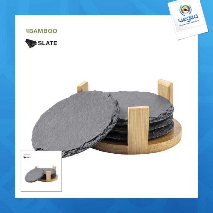 Slate coaster set