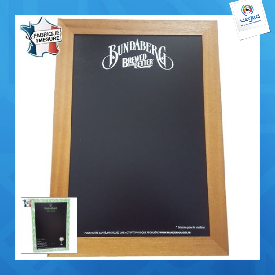 Slate with frame
