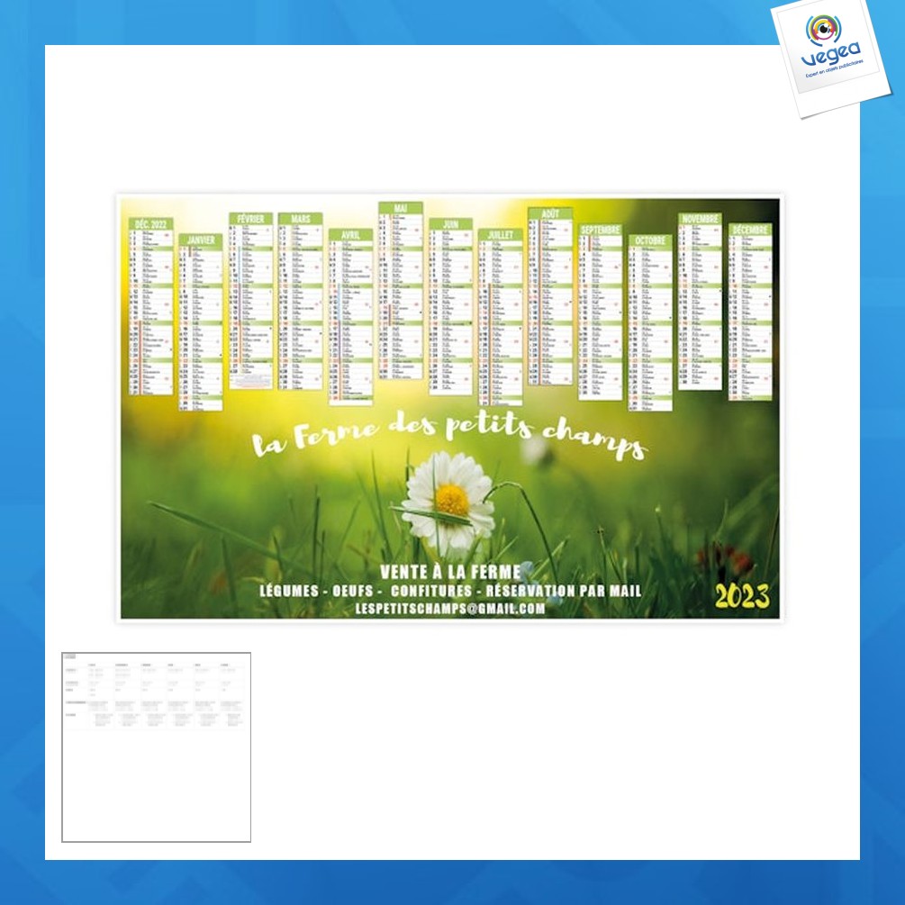 Small flexible banking calendar creation