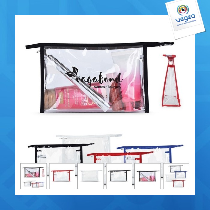 Small transparent toilet bag