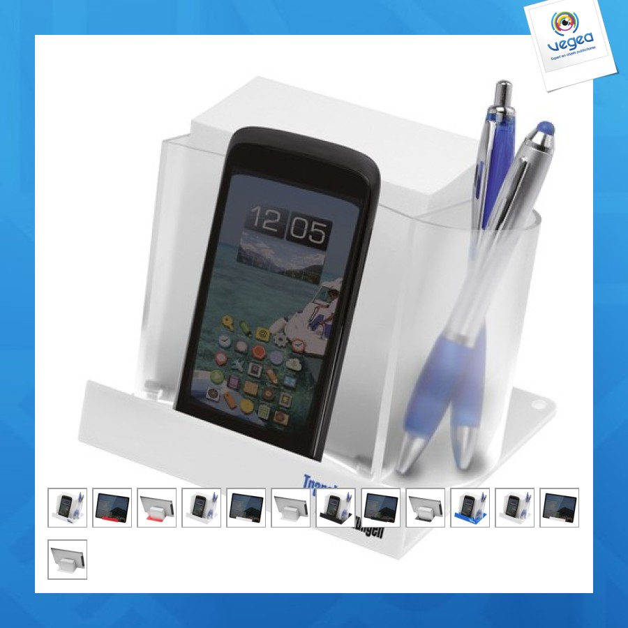 Smartphone and tablet holder with card collector