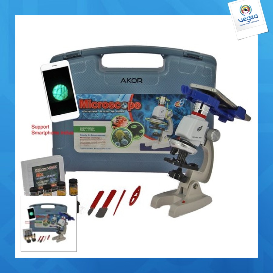 Smartphone-compatible microscope 