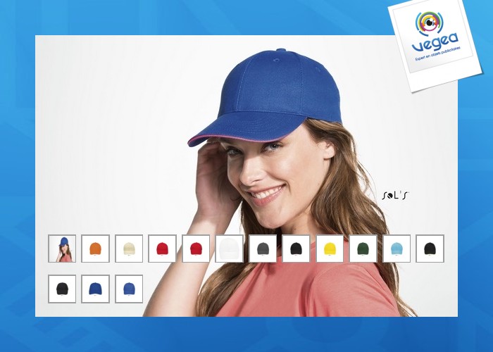 Sol's 6 panel cap - buffalo