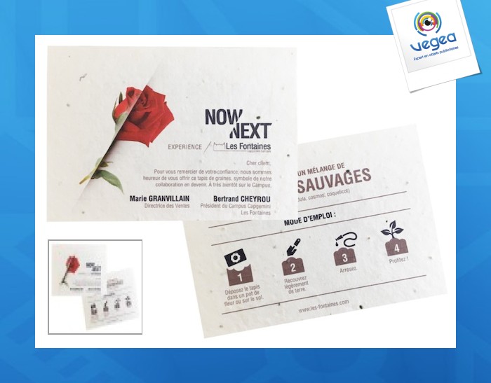 Sowing mat 21 x 14.8 cm - a5 200 gr both sides