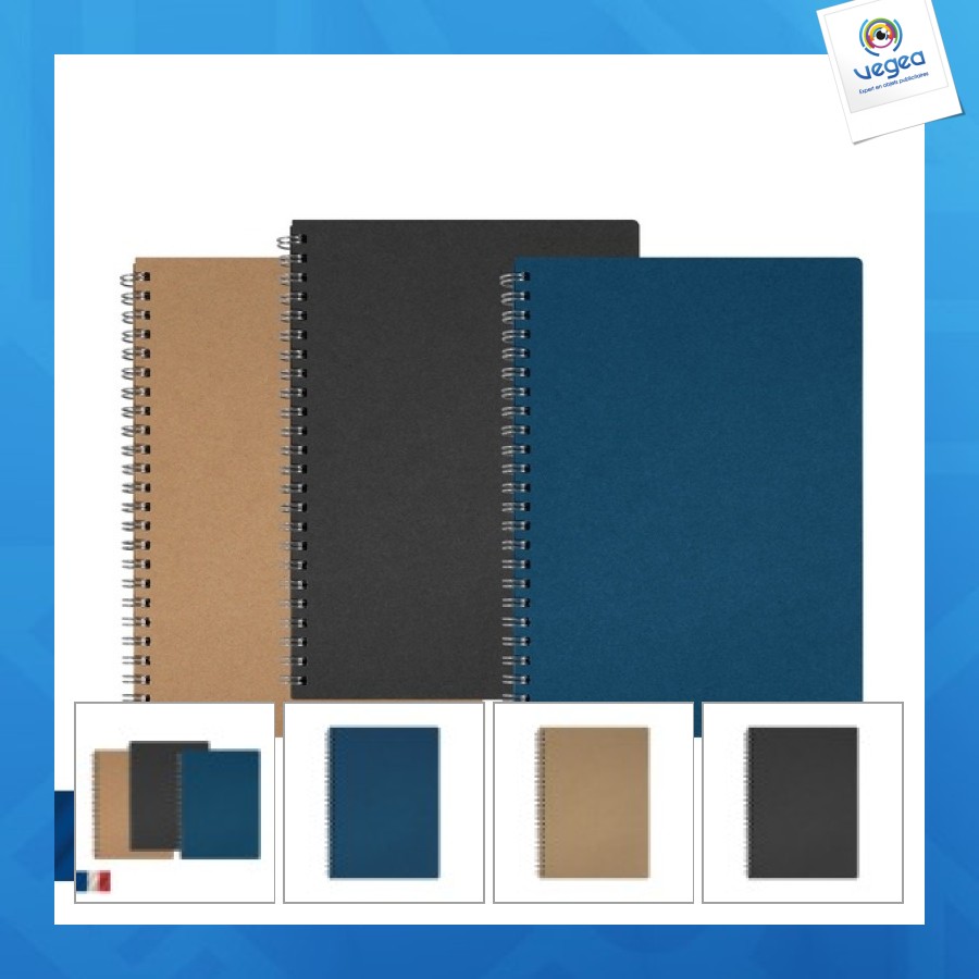 Spiral notebook a5 made in france