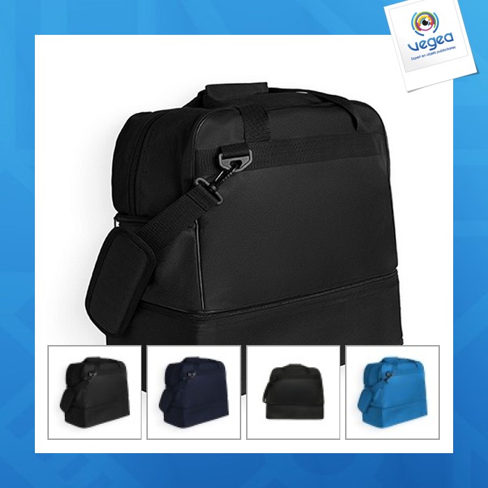Sports bag with double handle and long handle with adjustable shoulder strap for hanging canary