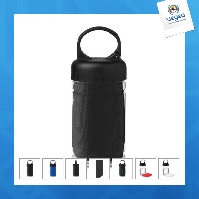 Sports towel with bottle