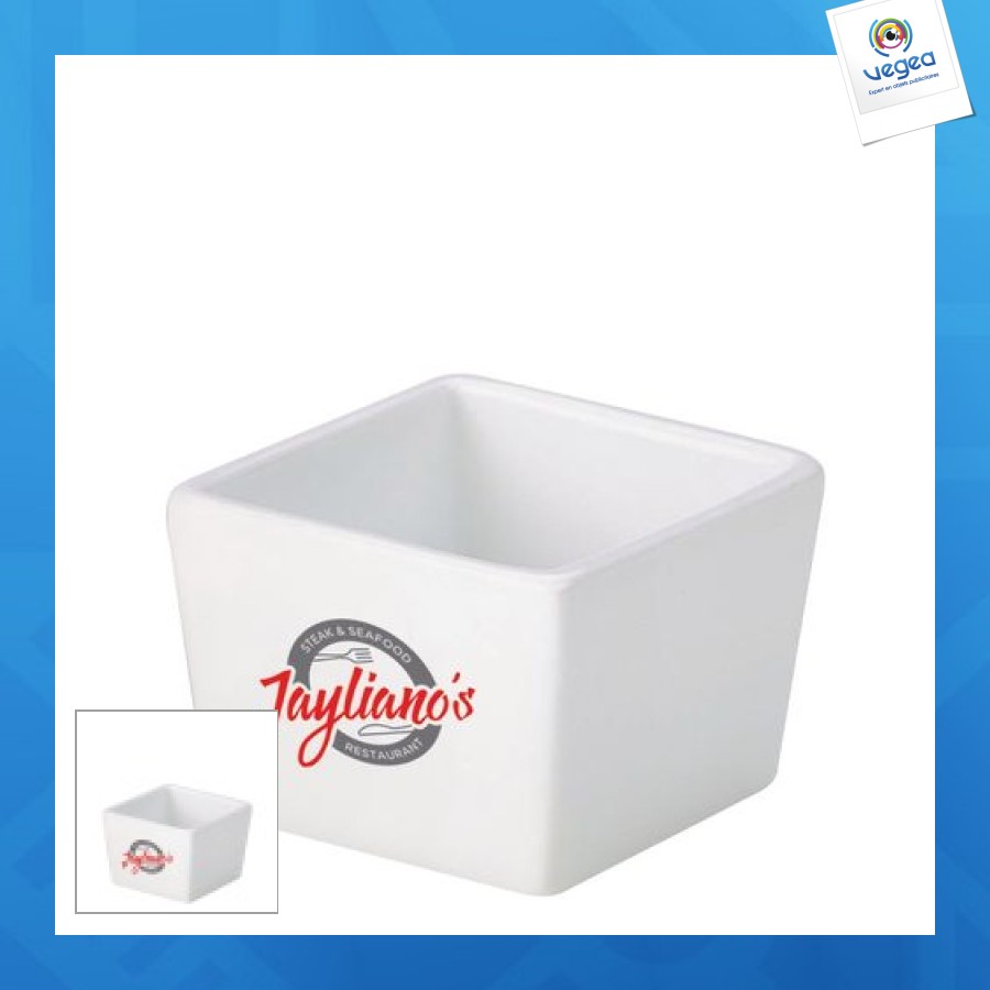 Square ceramic dish (6cm)
