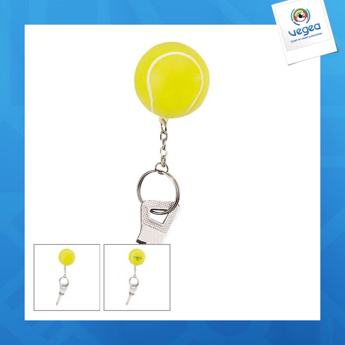 Squeeze tennis keychain