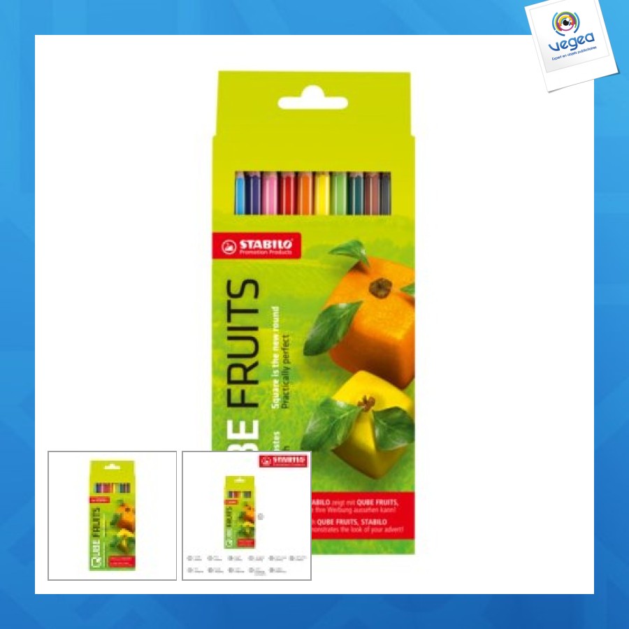 Stabilo greencolors set of 12 coloured pencils