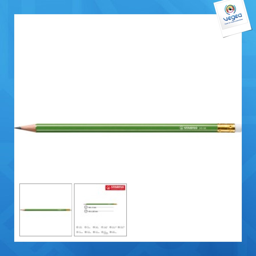 Stabilo greengraph graphite pencil with eraser tip