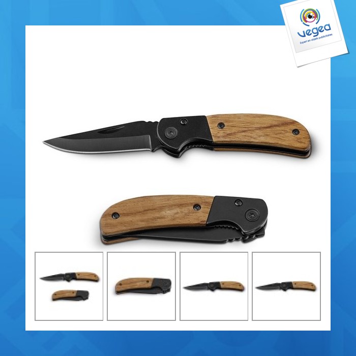 Stainless steel knife and carvalho wood