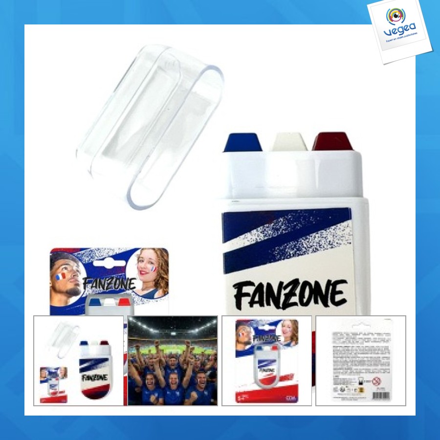 Stick maquillage tricolore france fanzone