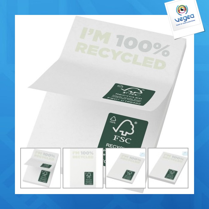 Sticky-mate® recycled sticky notes 50 x 75 mm