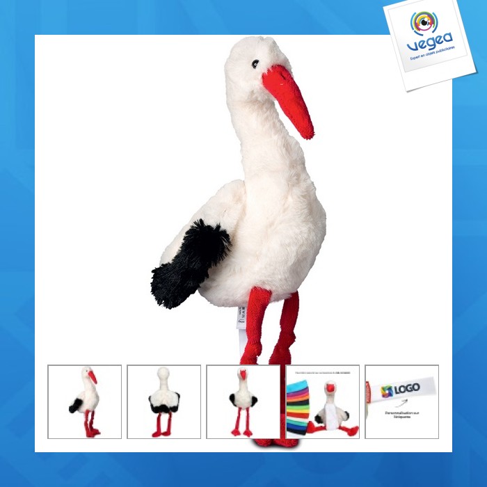 Stork plush.
