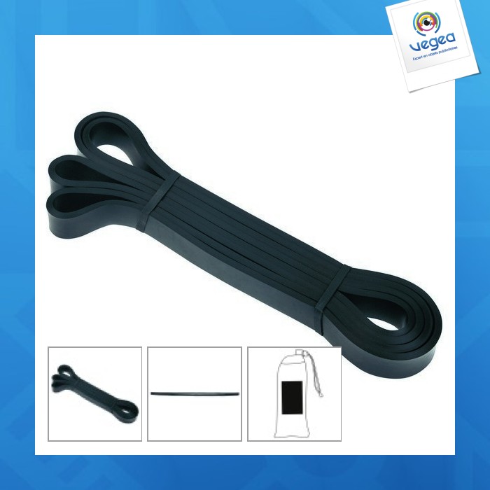 Strong power fitness band with weight resistance from approx. 11.3 to 29.5 kg
