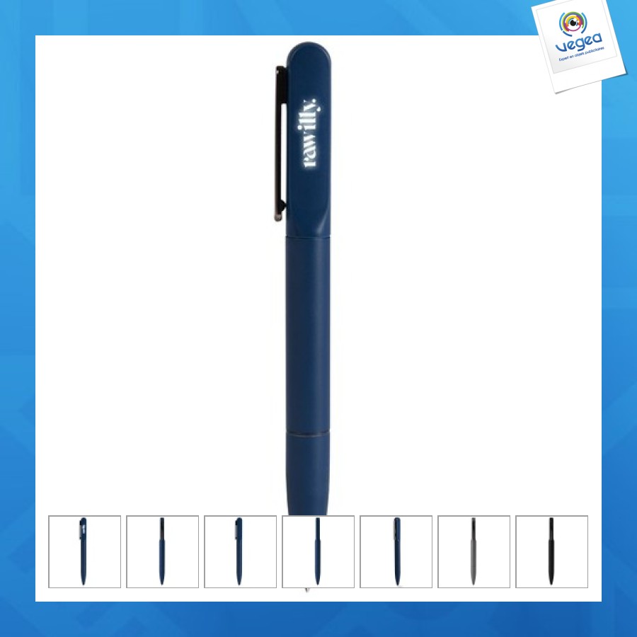 Stylo à bille en plastique et métal avec lumière led
